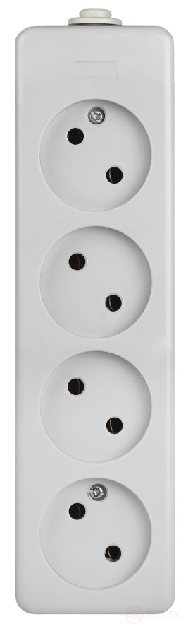ERA K-4 block 4 sockets without grounding white