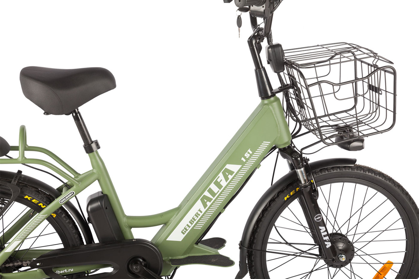 Gelbert ALFA 1 ST electric bike, green