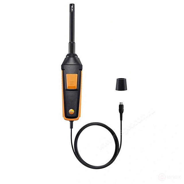 High-precision digital humidity/temperature probe fixed. Testo cable