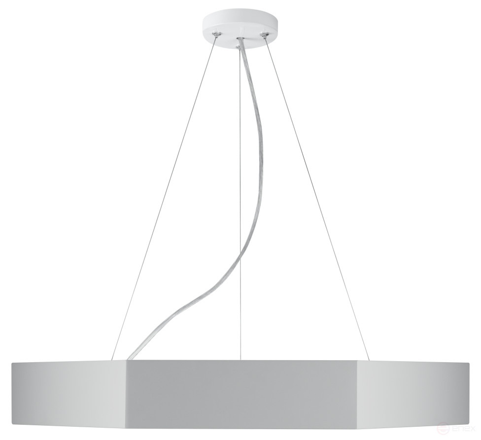 ERA Geometria LED Lamp SPO-123-W-40K-045 Hexagon 45W 4000K 2900Lm IP40 600*80 White Hanging Driver inside