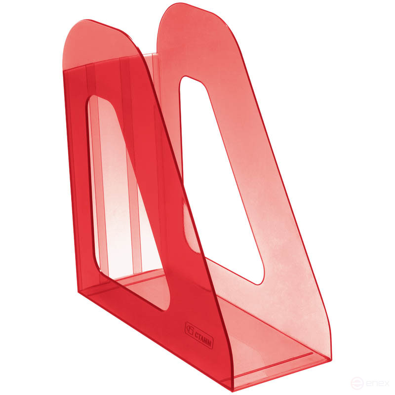 Лоток вертикальный СТАММ Фаворит тонированный, темно-красный, Вишня