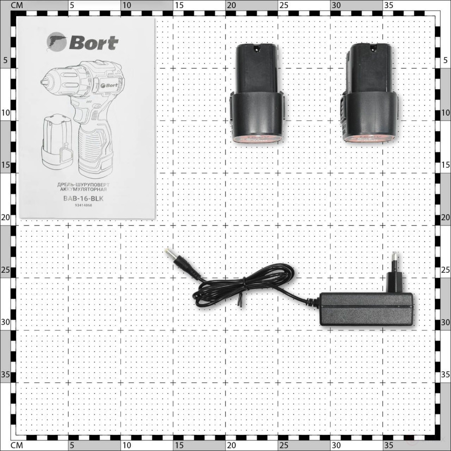 Дрель-шуруповерт аккумуляторная BORT BAB-16-BLK (2x2Ah+ЗУ)