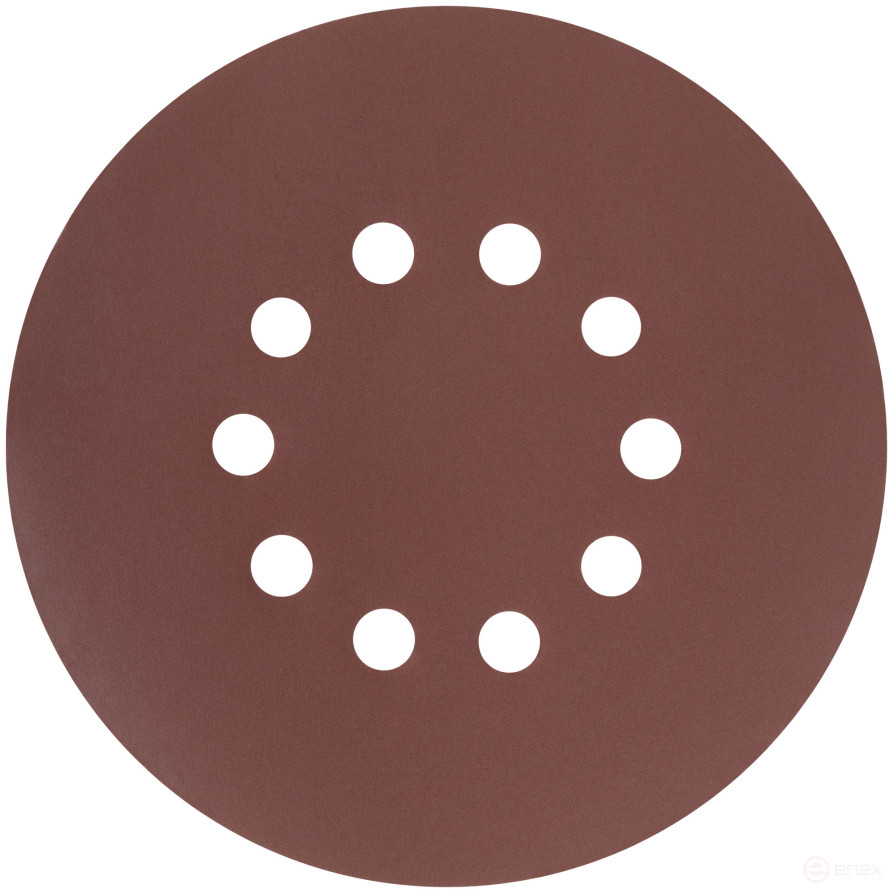 Круги шлифовальные с отверстиями (липучка), алюминий-оксидные, 225 мм, 5 шт. Р 320