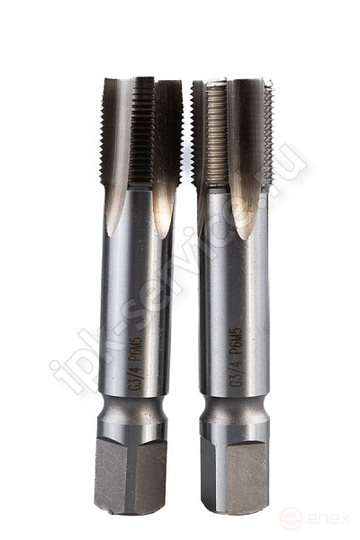 Метчик трубный цилиндрический м/р компл. G 3/4