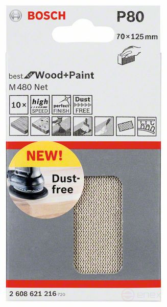 Sanding sheet 70 x 125 mm, 80