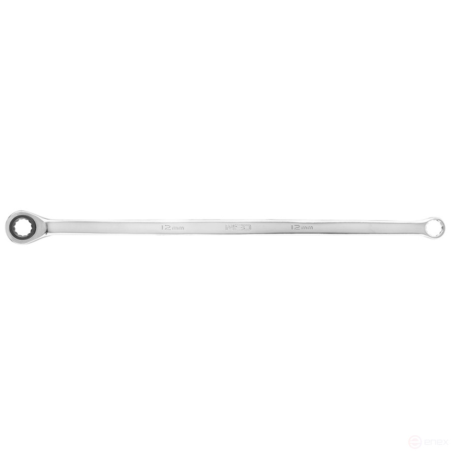 Double cap wrench with ratchet mechanism, long, 10 mm
