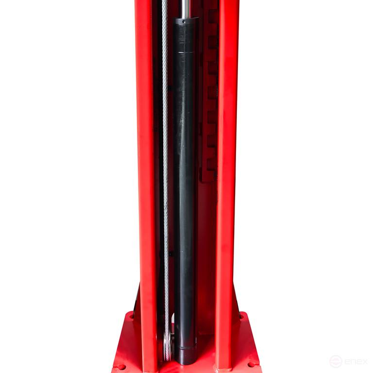 Electrohydraulic lift 4t 110-1900mm 2-rack 220V top.synchron. (manual. descent) GTE