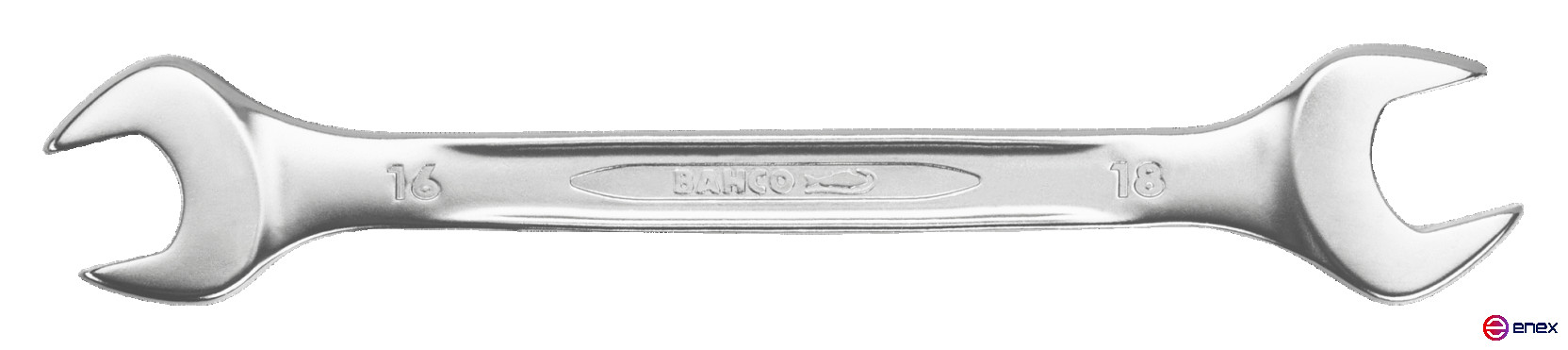 Двусторонний рожковый ключ, 12х14 мм, хромированный