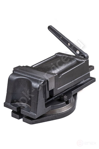 Machine tool vise 100mm with closure.rotary screw QH100