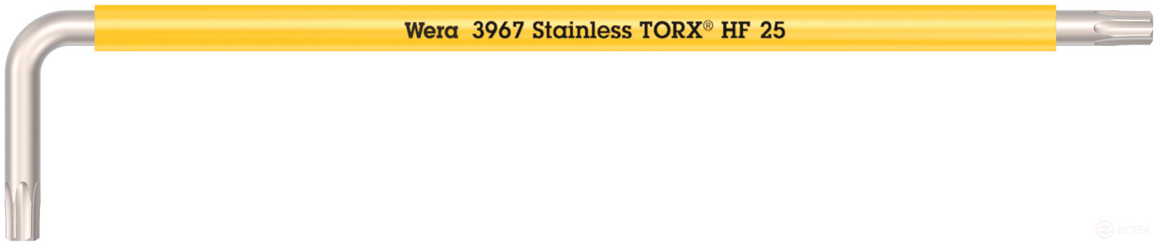 3967 SXL HF TORX® Multicolour Г-образный ключ с функцией фиксации крепежа, удлиненный, нержавеющая сталь, TX 25 x 154 мм