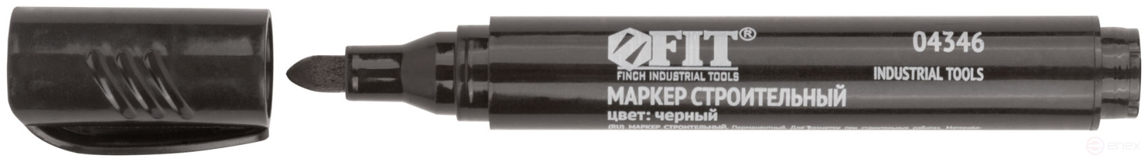 Маркер строительный перманентный, черный