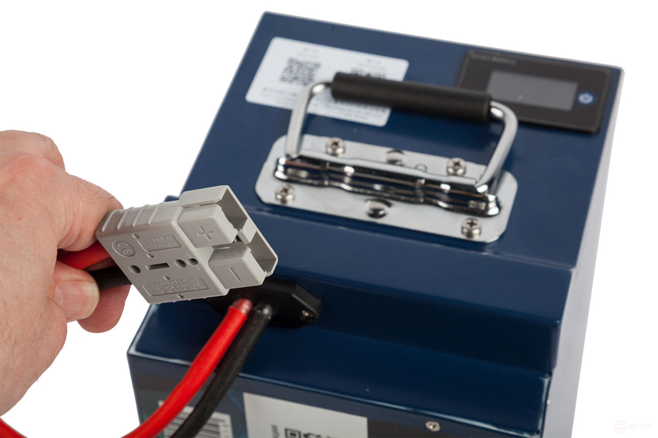 Литиевый тяговый аккумулятор Gelbert LiFePO4 (48V/24Ah/30А/1,152Wh) BT/Display