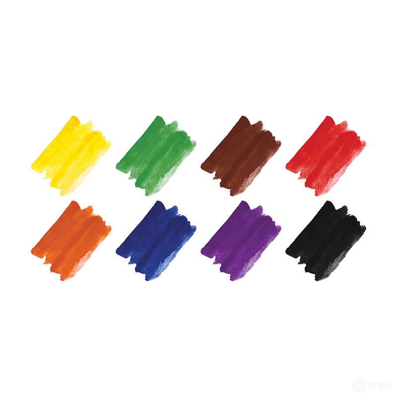 Акварель Гамма "Малыш naturals", 08 цветов, без кисти, пластик