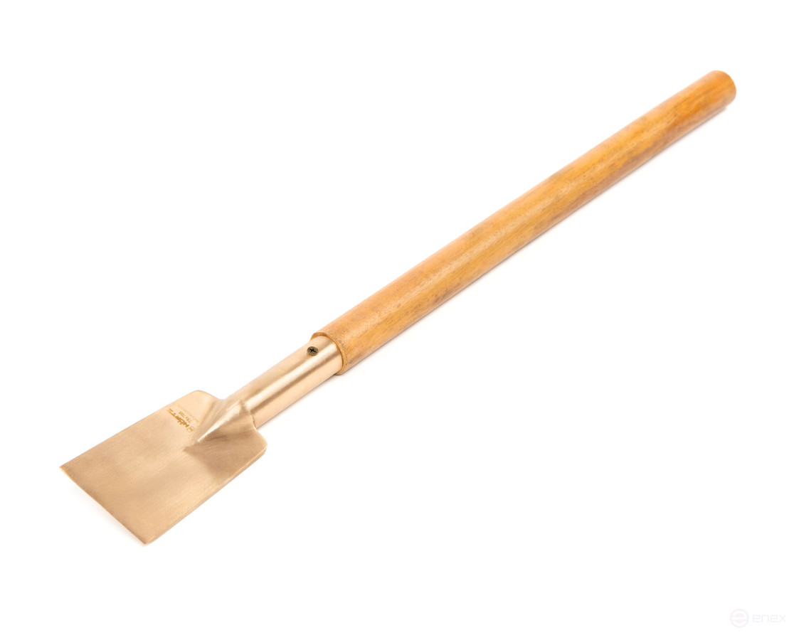 Scraper blade 75x705 mm wooden handle intrinsically safe BeCu 212-1004, HORTZ