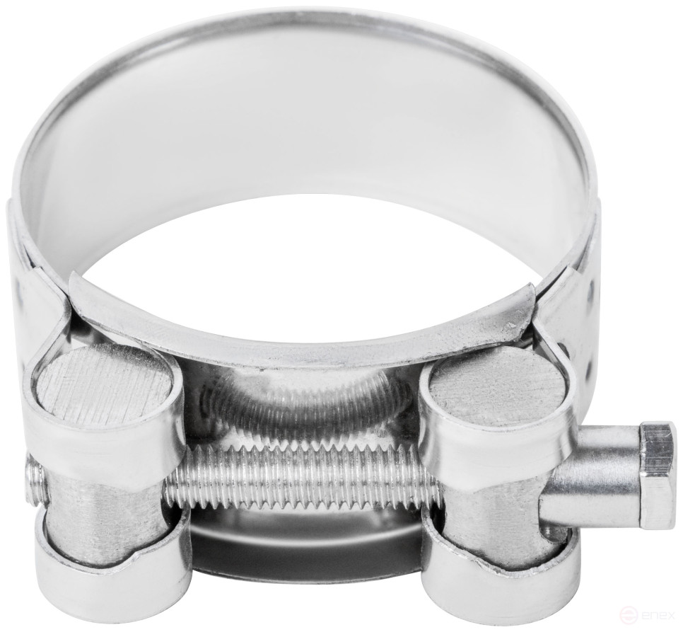 Хомут обжимной силовой шарнирный, нерж.сталь 48-51 мм
