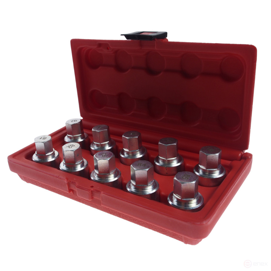 Set of heads for secret bolts and nuts (TESLA model S, X) JTC