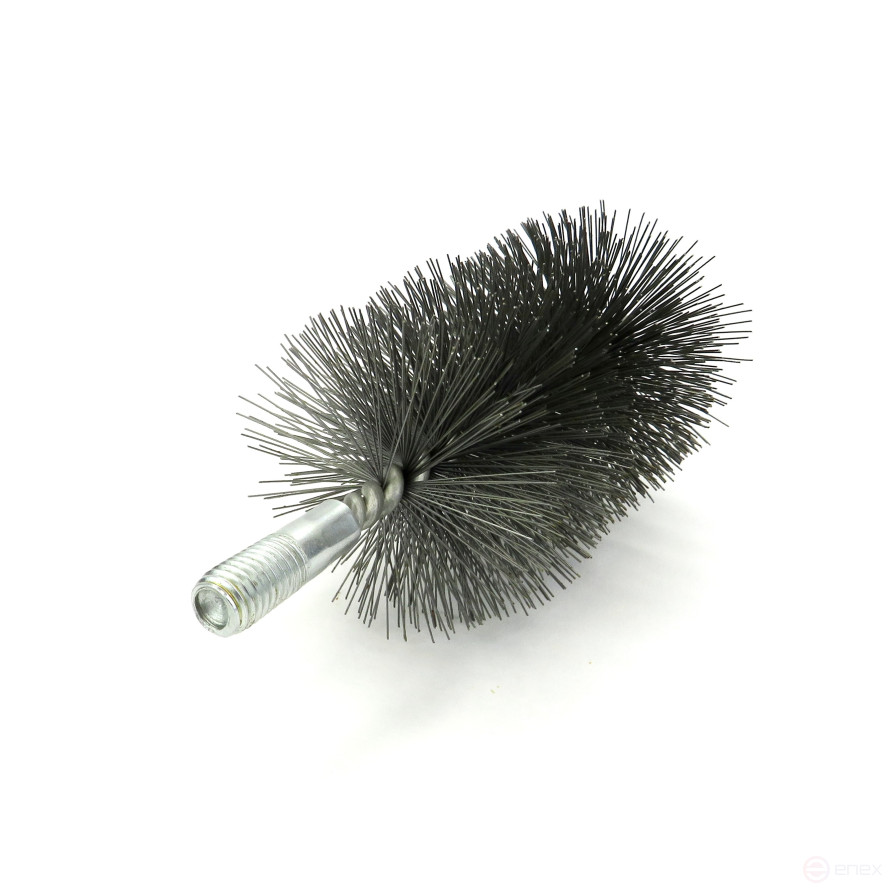 Steel brush D68, pile 0.40, fit M12 thread (14-568) cord brush for cleaning and cleaning holes, channels, heat exchanger, tubes and equipment in furnace, chimney, boiler systems
