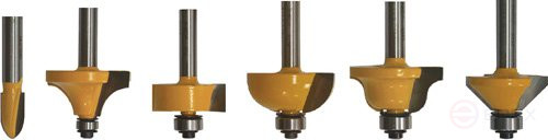 Набор фрез для декоративного применения, хвостовик 8 мм, 6 штук, арт. 46612