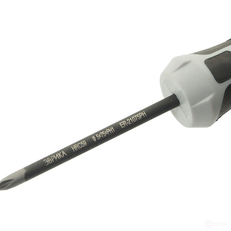 Phillips screwdriver PH1x75mm Ø5mm magnetic, rod S2, with holder HRC≥59 ER-21075PH EUREKA /1/12/144 NEW