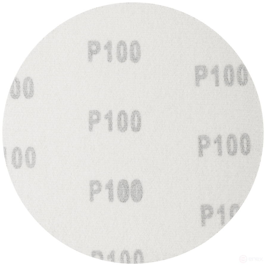 Круги абразивные шлифовальные на ворсовой основе под "липучку" (Р100, 125 мм, 5шт.), Cutop Profi