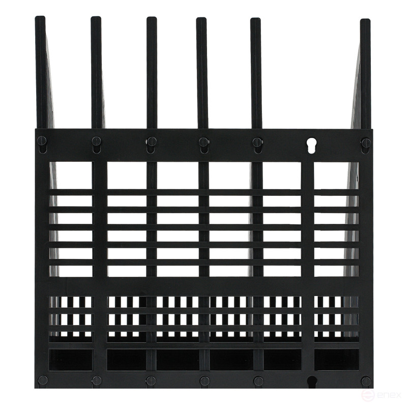 Лоток для бумаг вертикальный СТАММ "Line", сборный, 5 отделений, черный