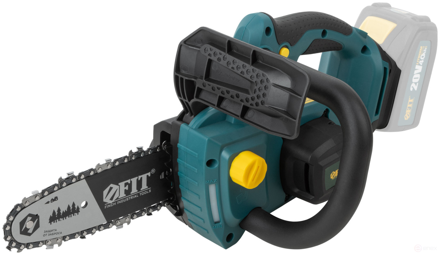 Пила цепная; Бесщеточный; 20В; 7 м/сек; 203 (8"), 175 мм, 33, 100 мл, рез. накл.; коробка