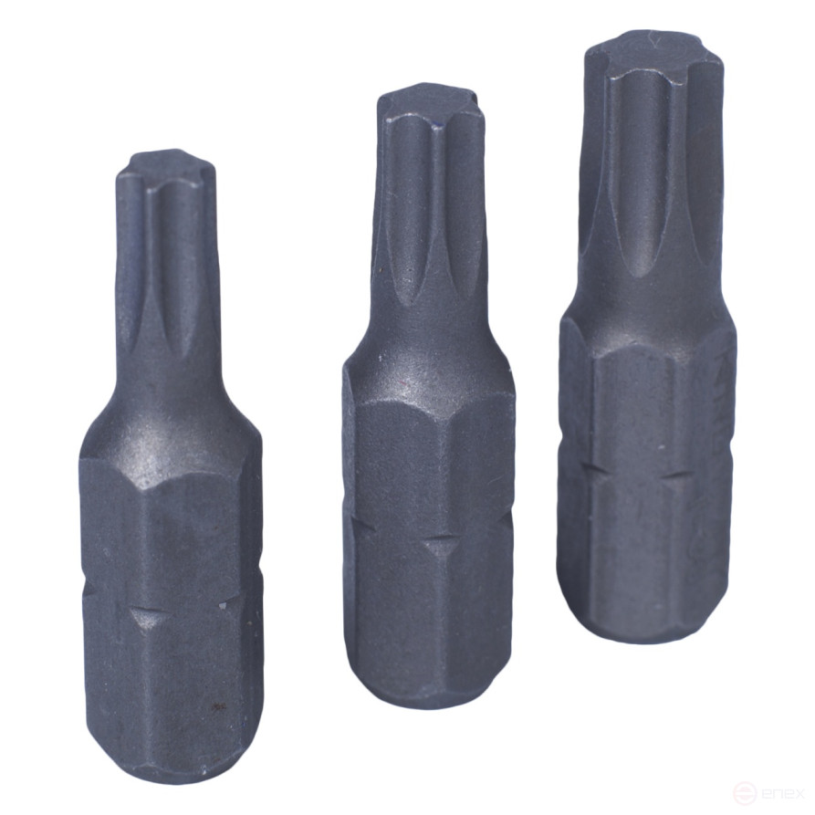 1/4" set of inserts (bits), Torx, T20, T25, T30, 3 pieces KING TONY 1003TQ01