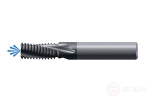 Threaded milling cutter (ISO), internal coolant supply, MMIG series, M10x0.75 mm