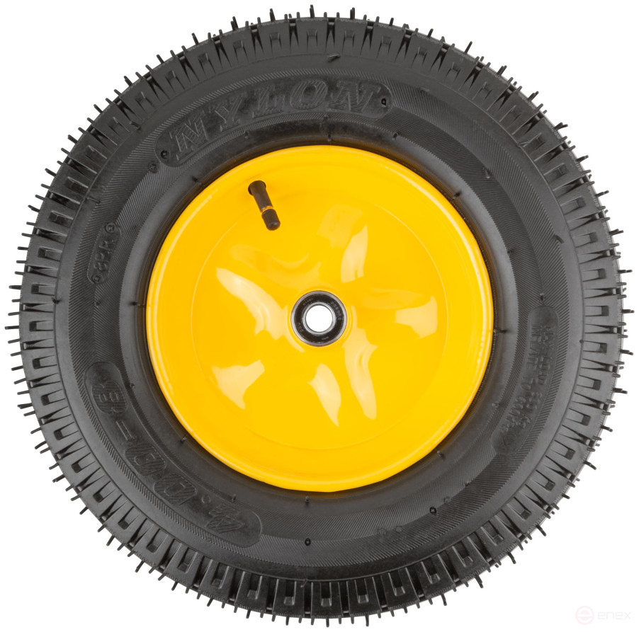 Колесо запасное, 8 слойная шина, 390х90x220 мм для тачек 77609; 77612; 77627 (4,80"/4,00"-8") (посадка ширина 90 мм, диаметр 16 мм)