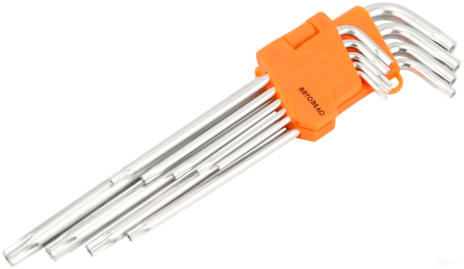 Набор Г-обр. TORX 9ч (T10-T50; CR-V; удлинённые; с отверстием) АвтоDело (39156)