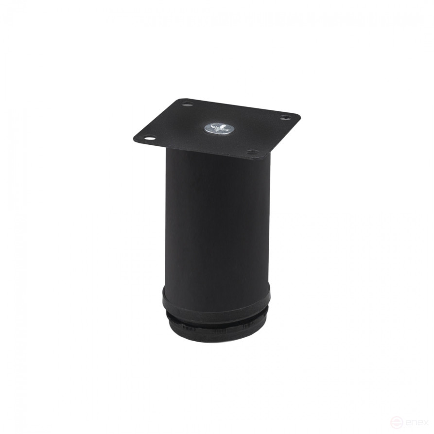 Опора меб. мет. d50 h100 с регул. черный AKS