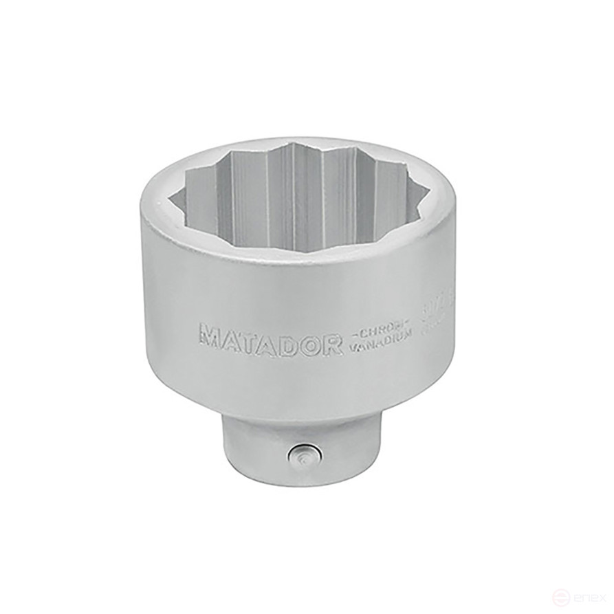 25 mm (1") The end head is a twelve-sided 36 mm