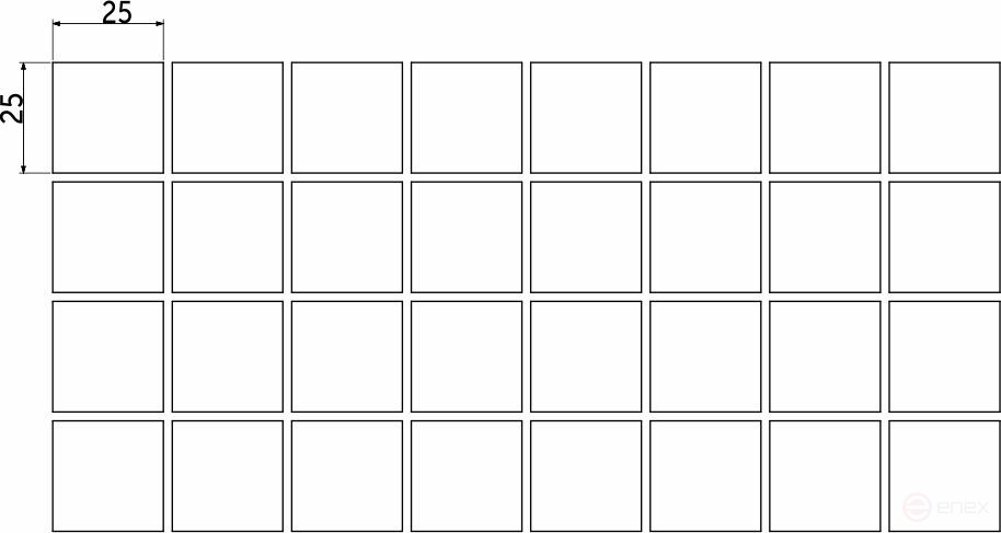 Подкладка самоприлипающая фетровая 25х25мм (1лист-36шт) белая AKS