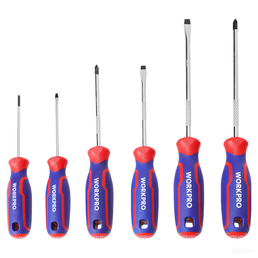 Screwdriver Set 6pcs Prof WP200504 WORKPRO
