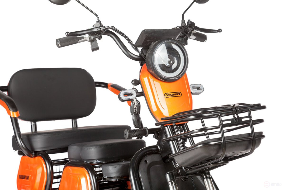 Электротрицикл Rutrike Gelbert Caf 48V/60V 600Вт, черный