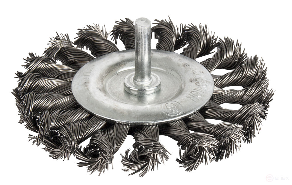 Кордщетка для дрели радиальная витая ПРАКТИКА 100 мм, хвост 6 мм (242-885)