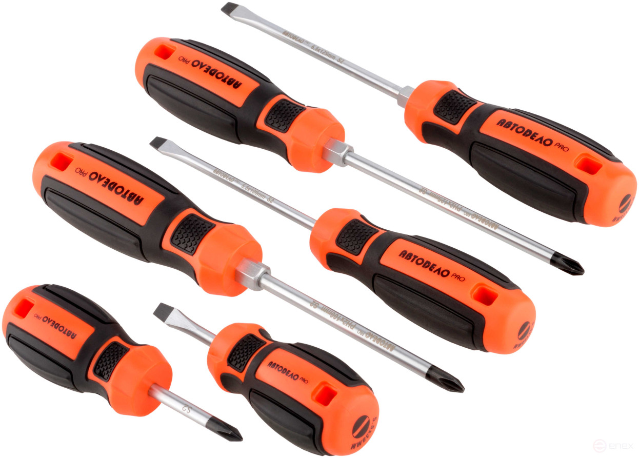 Screwdriver set 6pr.(card box) Avtodor PRO (39546)