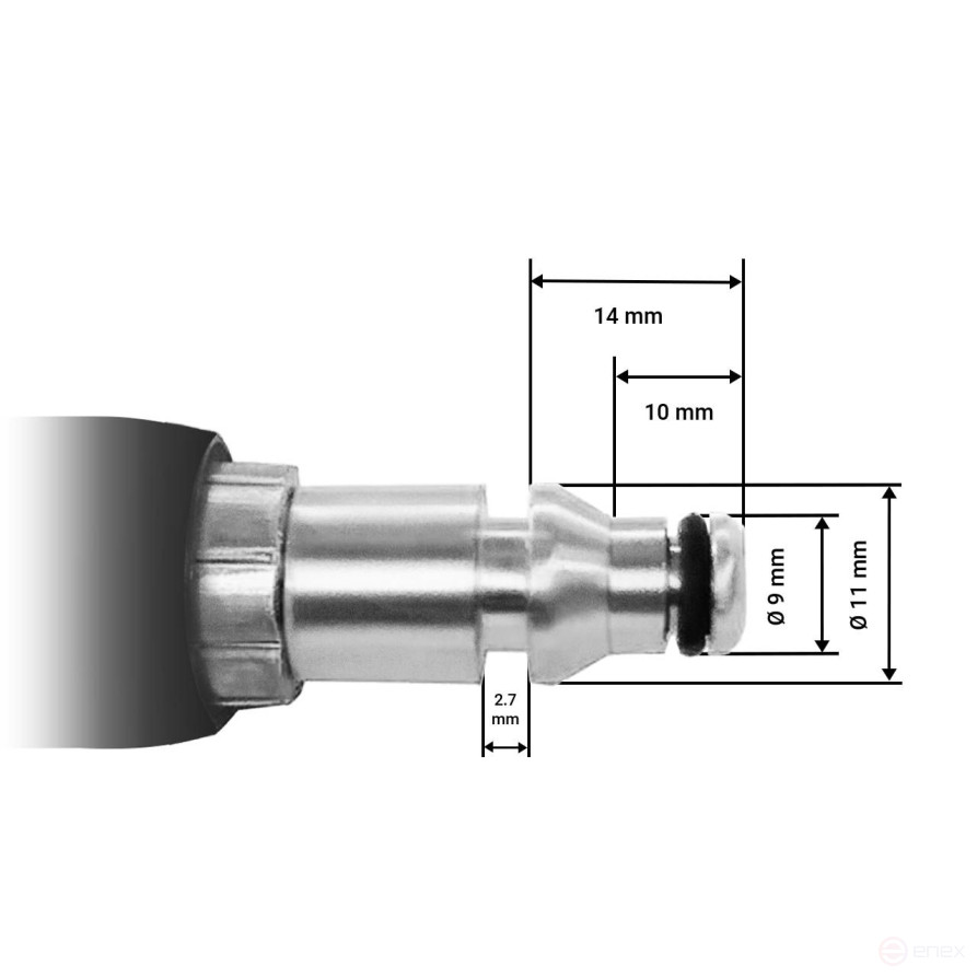 Шланг высокого давления BORT BHS-10-Steel-R