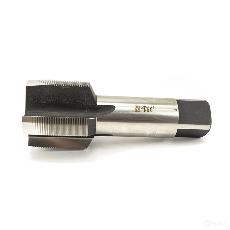 Метчик трубный G2 1/2 НSS машинно-ручной сквозной 11Н исп1 L=200 мм dнар.резьбы=75,18 «Русский Инструмент» (РИ)