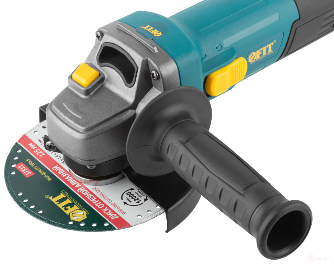 Angle grinder 1200 W; 0-10800 rpm; KlK 125 mm; 2.1 kg; armir. rotor; small; cut. tilt; box