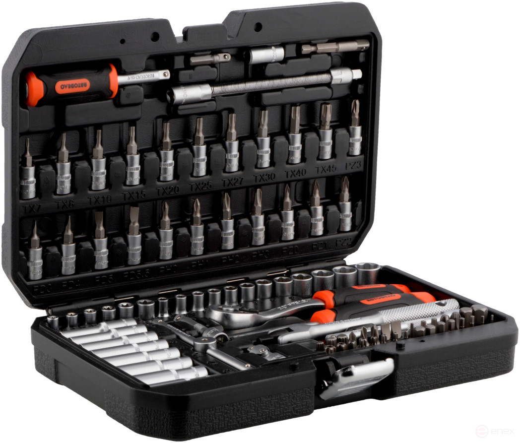 Set of socket heads 91pr. 1/4" DR Avtodor PRO (39871)