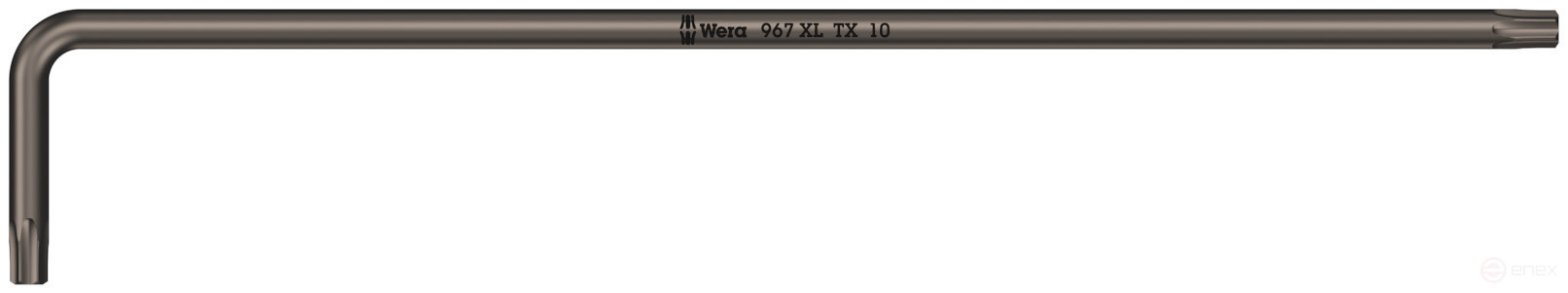 967 XL TORX® Г-образный ключ, удлиненный, TX 10 x 112 мм