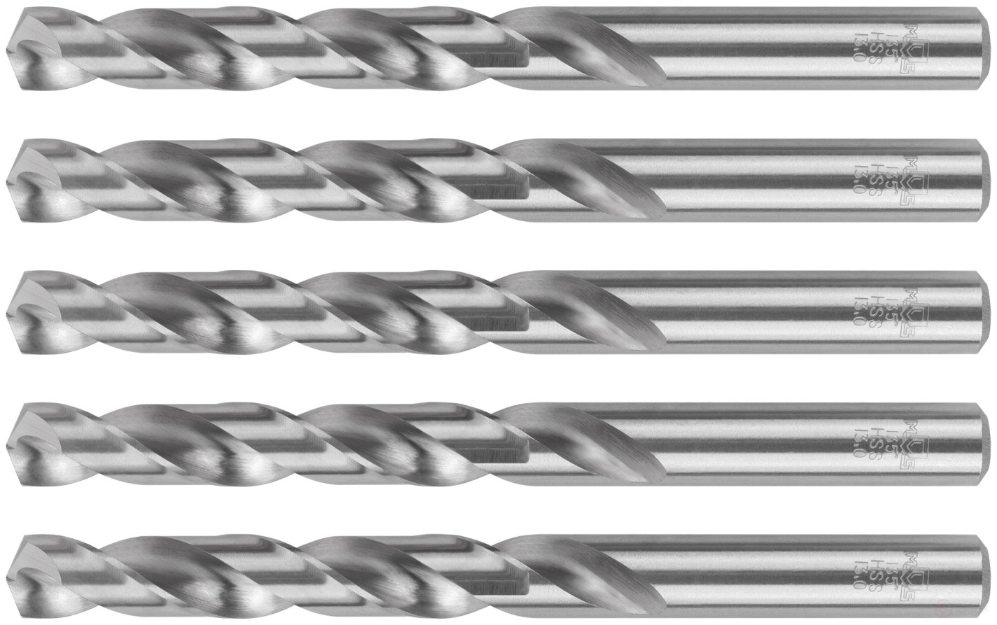 HSS ground metal drills, 135° sharpening angle, 13.0 x 151 mm (5 pcs.)