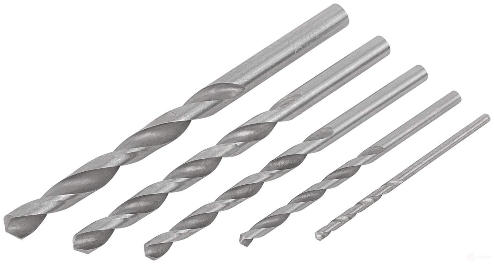Набор сверл по металлу HSS, угол заточки 118°, в блистере, 5 шт. (2-3-4-5-6 мм)