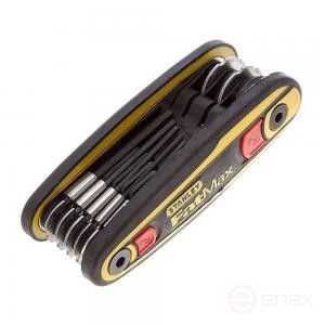 Набор из 8 торцевых шестигранных складных ключей FatMax Locking Metric с фиксатором STANLEY 0-97-552, 1,5–8,0 мм