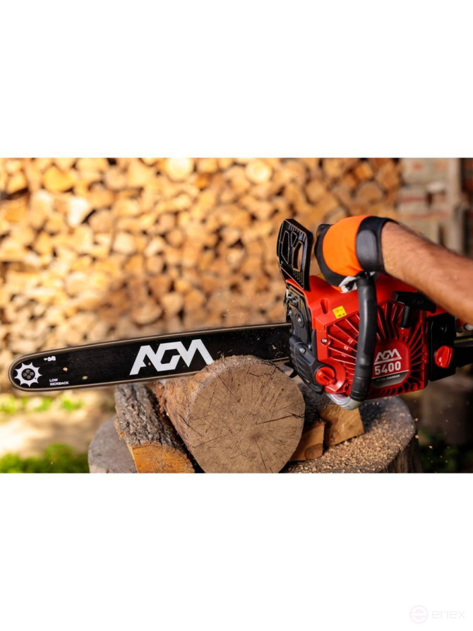 Бензиновая цепная пила Вилладжер AGM 5400 / 2100Вт (2,86 л.с) 1,5 мм, шина 45 см
