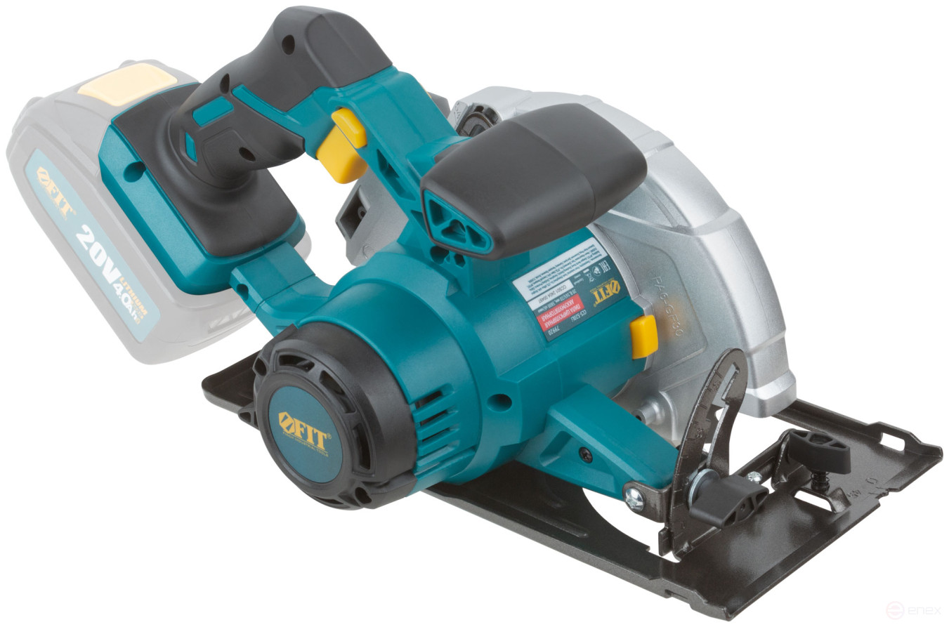 Circular circular saw 20 V; 3800 rpm; 165/20 mm; 2.3 kg; cut. tilt; box