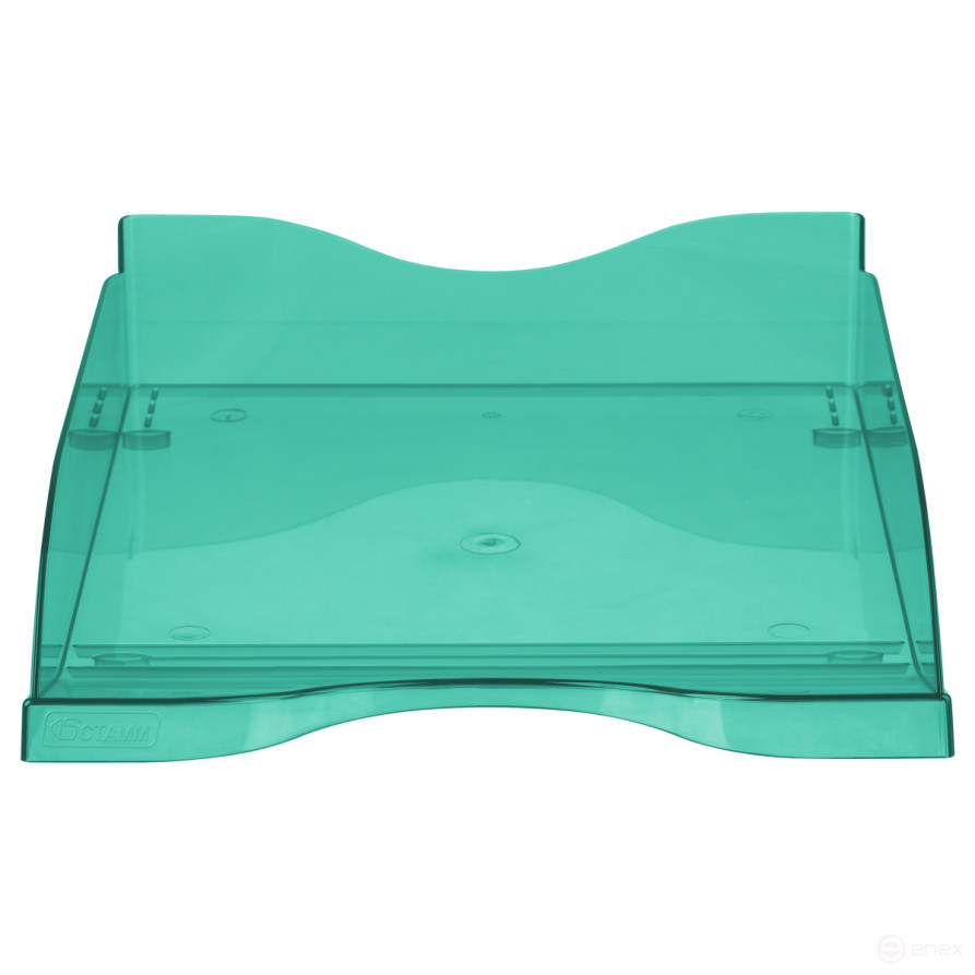 Лоток для бумаг горизонтальный СТАММ "Тропик", тонированный мятный