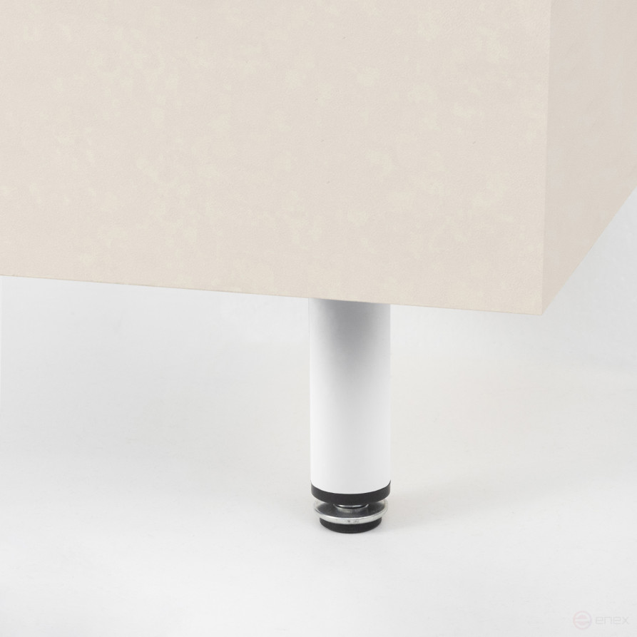 Опора меб. мет. D-100 h100 с регул. белый AKS