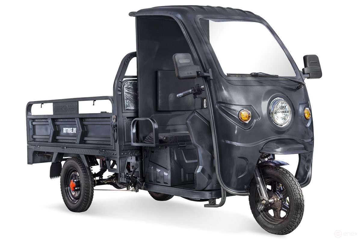 Cargo electric tricycle Rutrike D4 NEXT CABIN 1800 60V1500W, black